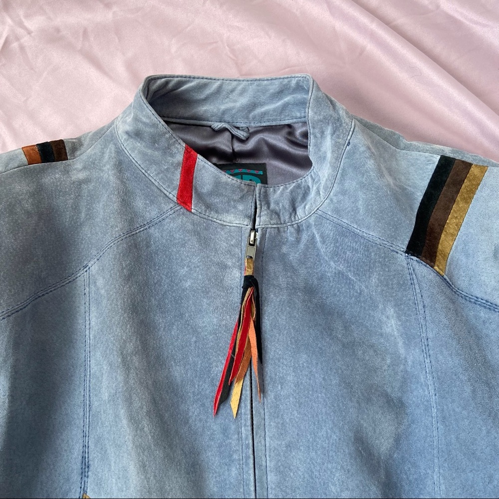 Vintage leather jacket sz Large - Picture 3 of 12